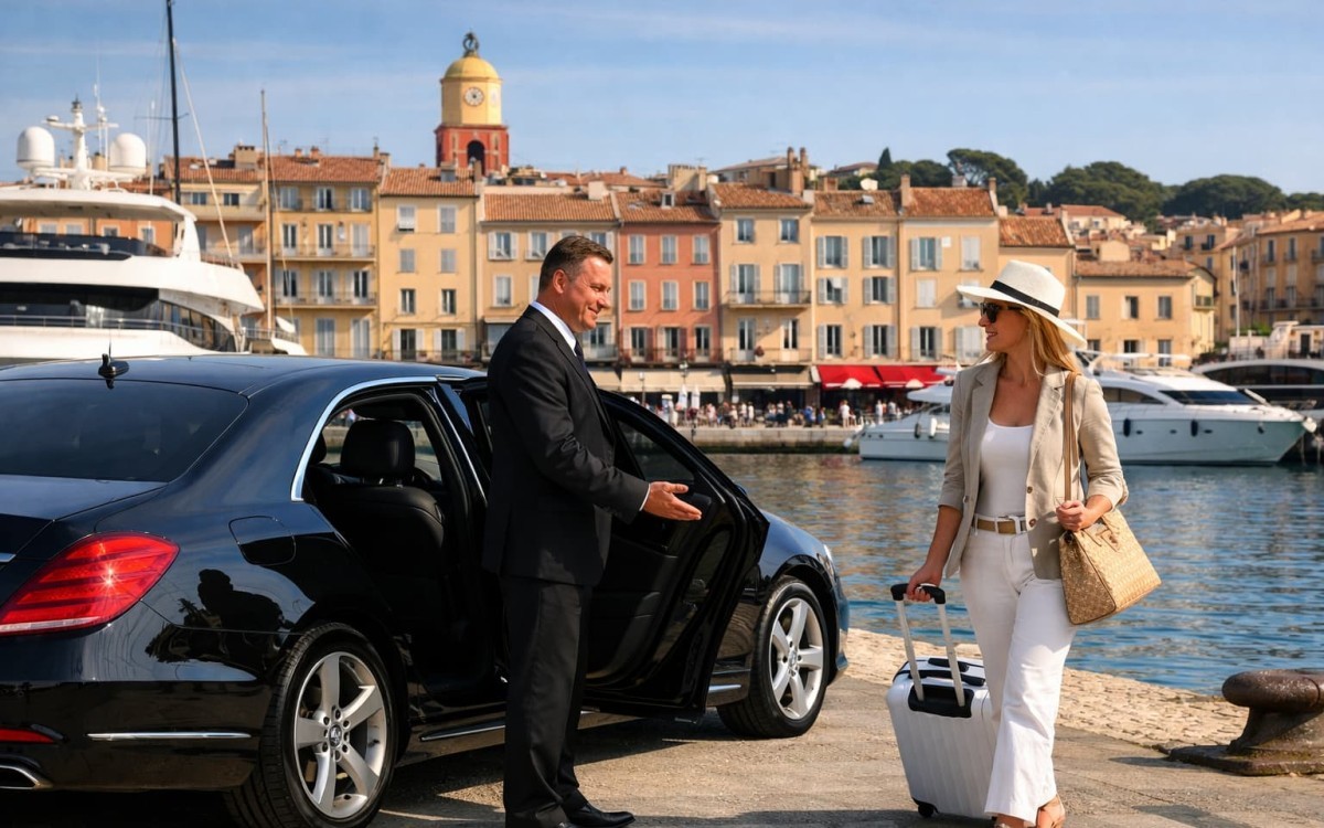 VTC and private chauffeur in Saint-Tropez – arrival at the port