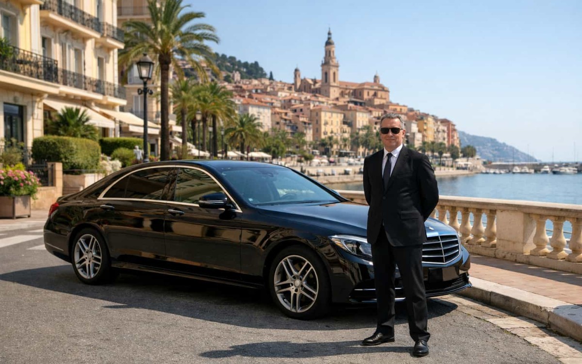 Private VTC chauffeur near Monaco – long-distance transfer from Menton