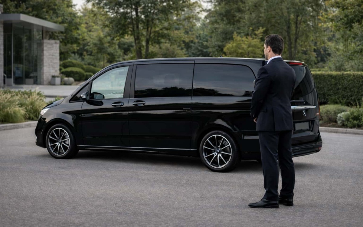 Private driver premium van service for long-distance transfer to Barcelona