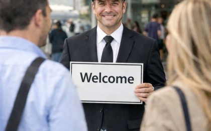 Private chauffeur waiting at Nice Côte d’Azur Airport